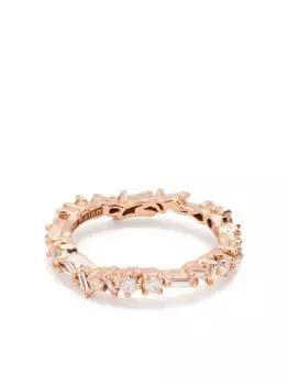 Кольцо Fireworks из желтого золота с бриллиантами Suzanne Kalan, серебяный