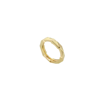 Кольцо Gucci Link to Love из желтого золота с заклепками