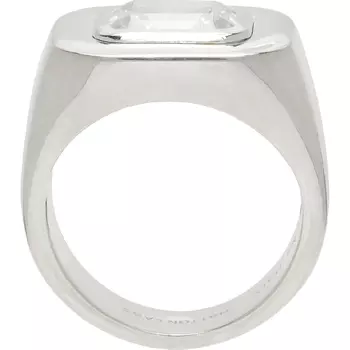 Кольцо Hatton Labs Emerald Cut Signet, серый