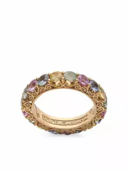 Кольцо Heritage из желтого золота с сапфирами DOLCE & GABBANA, золотой