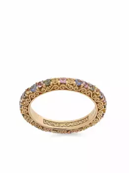 Кольцо Heritage из желтого золота с сапфирами DOLCE & GABBANA, золотой
