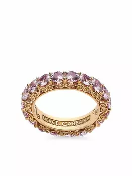 Кольцо Heritage из желтого золота с сапфирами Dolce & Gabbana, золотой