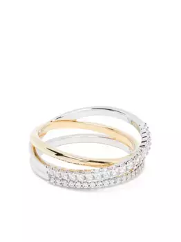 Кольцо Hyperbola Swarovski, белый