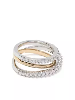 Кольцо Hyperbola Swarovski, серебяный