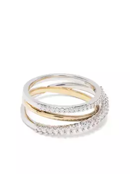 Кольцо Hyperbola Swarovski, серебяный