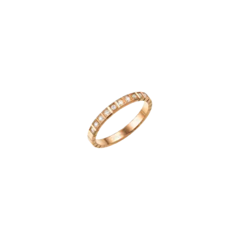 Кольцо ice cube pure из розового золота с бриллиантовым полупаве 827702 5259 Chopard