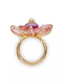 Кольцо Идиллия Swarovski, золотой