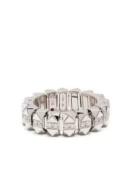 Кольцо из белого золота с бриллиантами Roberto Coin, серебряный