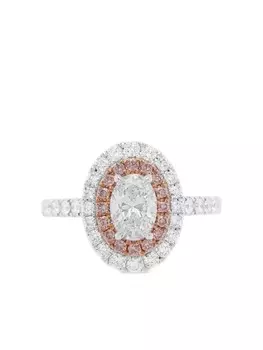 Кольцо из белого золота с бриллиантами HYT Jewelry, розовый