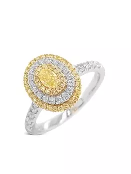 Кольцо из белого золота с бриллиантами HYT Jewelry, серебряный