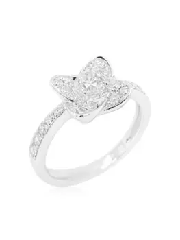 Кольцо из белого золота с бриллиантами HYT Jewelry, белый