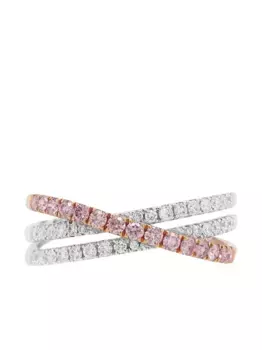 Кольцо из белого золота с бриллиантами HYT Jewelry, серебяный