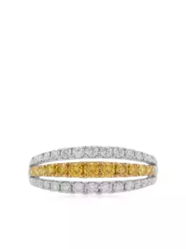 Кольцо из белого золота с бриллиантами HYT Jewelry, серебяный