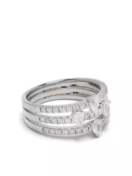 Кольцо из белого золота с бриллиантами Perse, серебряный