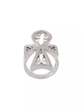 Кольцо из белого золота с бриллиантом Loree Rodkin, металлик