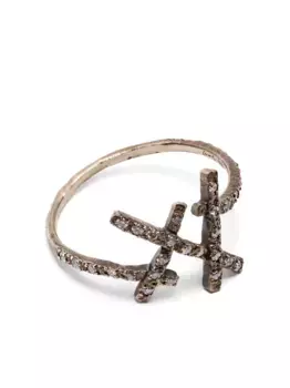 Кольцо из белого золота с бриллиантом Noguchi, белый