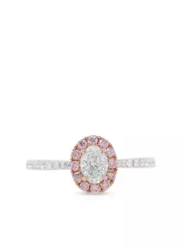 Кольцо из белого золота с бриллиантом HYT Jewelry, серебяный