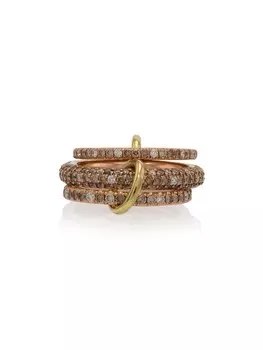 Кольцо из розового золота с бриллиантами Spinelli Kilcollin, металлик