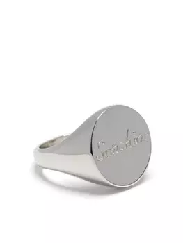 Кольцо из стерлингового серебра с гравировкой Bleue Burnham, серебряный