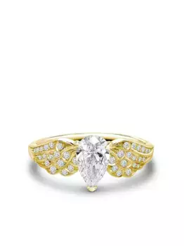 Кольцо из желтого золота с бриллиантами Pragnell, желтый