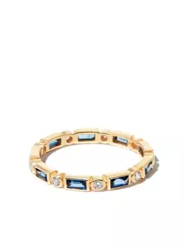 Кольцо из желтого золота с бриллиантами и сапфиром Sydney Evan, золотой