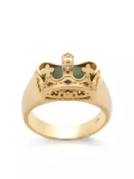 Кольцо из желтого золота с сапфирами и рубинами DOLCE & GABBANA, золотой
