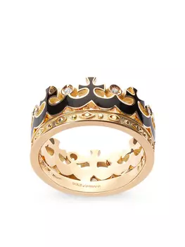 Кольцо из желтого золота с сапфирами и рубинами Dolce & Gabbana, золотой