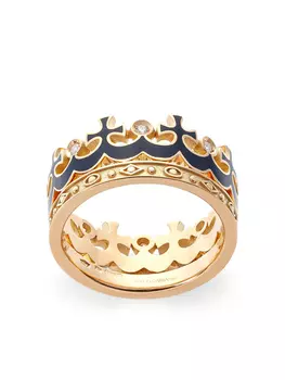 Кольцо из желтого золота с сапфирами и рубинами Dolce & Gabbana, золотой