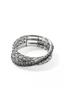 Кольцо JH Essential Crossover из стерлингового серебра с сапфиром John Hardy, серебряный