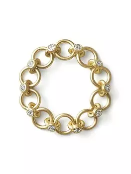 Кольцо Link 02 из желтого золота с бриллиантами Shihara, золотой