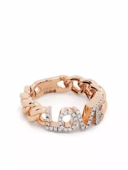 Кольцо Love из розового золота с бриллиантом Tirisi, розовый