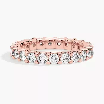 Кольцо Luna Lab-Grown Diamond Eternity из 14-каратного розового золота (2 карата, двойной - FG / VS2-SI1) Blue Nile