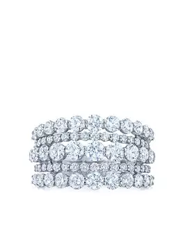 Кольцо Lyric из белого золота с бриллиантами KWIAT, серебряный