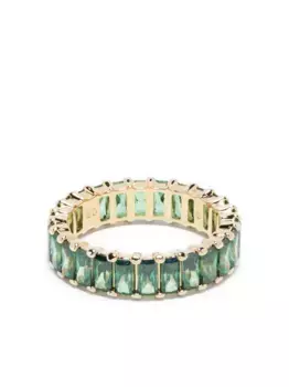 Кольцо Matrix с кристаллами Swarovski, зеленый