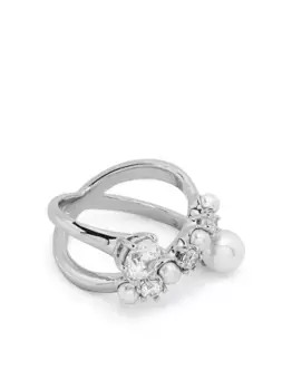 Кольцо Matrix Swarovski, серебяный