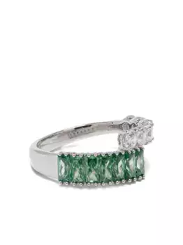 Кольцо Matrix Swarovski, серебяный