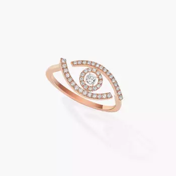 Кольцо Messika Lucky Eye Pav, розовое золото/бриллианты
