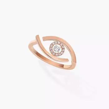 Кольцо Messika Lucky Eye, розовое золото/бриллианты