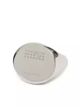 Кольцо Minimal с логотипом MM6 Maison Margiela, серебяный