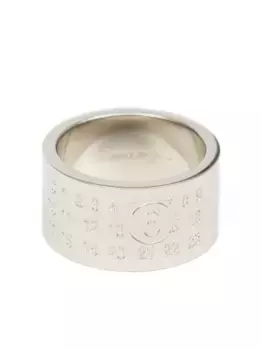 Кольцо Minimal с логотипом MM6 Maison Margiela, серебяный