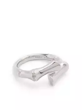 Кольцо-обертка из бамбука Eddie Borgo, серебяный