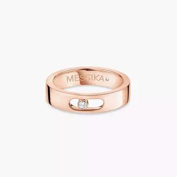 Кольцо обручальное Messika Move Joaillerie, розовое золото/бриллиант