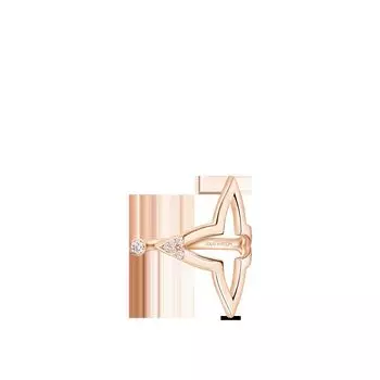 Кольцо Ombre Blossom Open, розовое золото и бриллианты Louis Vuitton, розовый