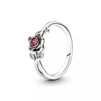 Кольцо Pandora Disney Beauty and the Beast Rose Ring, стерлинговое серебро