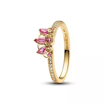 Кольцо Pandora Disney Princess Rapunzel Tiara Ring, покрытие - золото