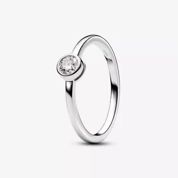 Кольцо Pandora Era Lab-Grown Diamond Bezel, 0,25 карат, серебро/бриллиант