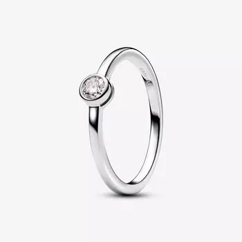 Кольцо Pandora Era Lab-Grown Diamond Bezel, 0,15 карат, серебро/бриллиант