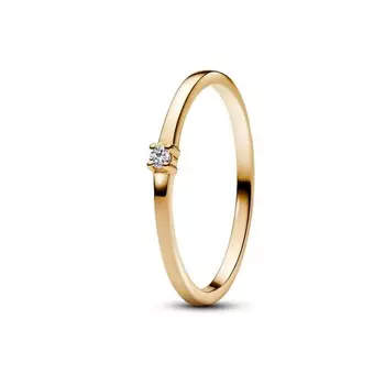 Кольцо Pandora Era Lab-grown Diamond Single Stone Ring 0.03 carat tw 14k Gold, золото