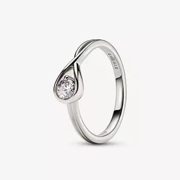Кольцо Pandora Infinite Lab-Grown Diamond, 0,25 карат, белое золото/бриллиант
