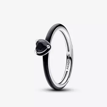 Кольцо Pandora ME Black Chakra Heart, серебро
